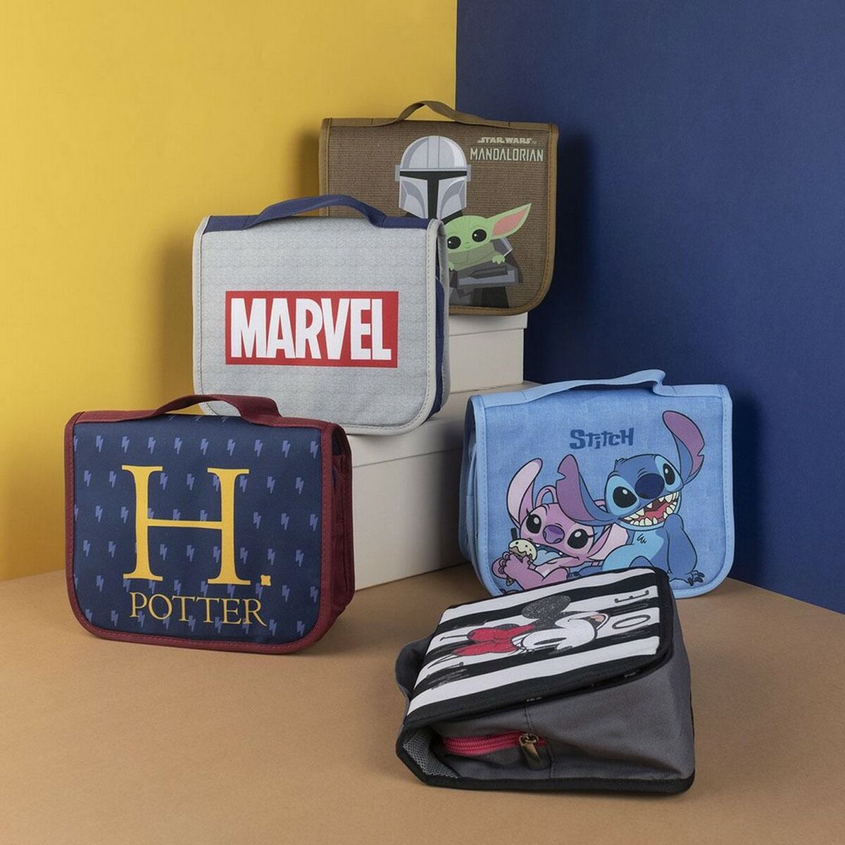 Rejse Beautyboksen med Hængekrog Stitch Blå